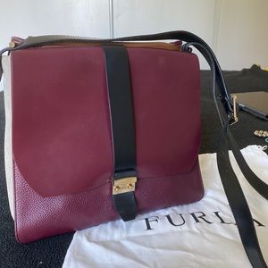 Furla color block crossbody bag.